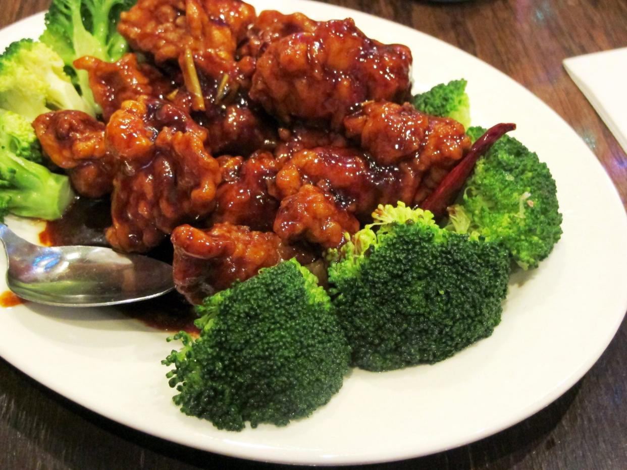 General Tso's chicken from Shanghai Asian Manor in NYC