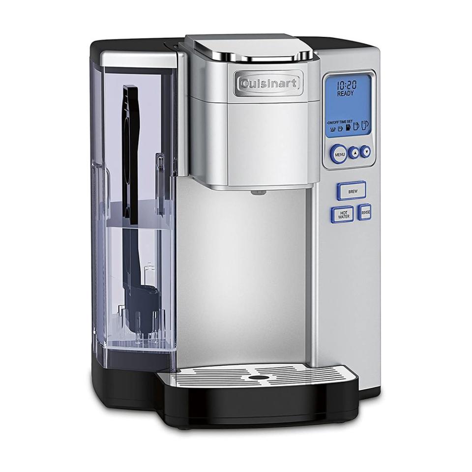 <p><a href="https://www.amazon.com/Cuisinart-SS-10-Premium-Single-Serve-Coffeemaker/dp/B014W1C2VM/?tag=syn-yahoo-20&ascsubtag=%5Bartid%7C10060.g.45248785%5Bsrc%7Cyahoo-us" rel="nofollow noopener" target="_blank" data-ylk="slk:Shop Now;elm:context_link;itc:0;sec:content-canvas" class="link ">Shop Now</a></p><p>Single-Serve Coffee Maker</p><p>amazon.com</p><p>$148.00</p>