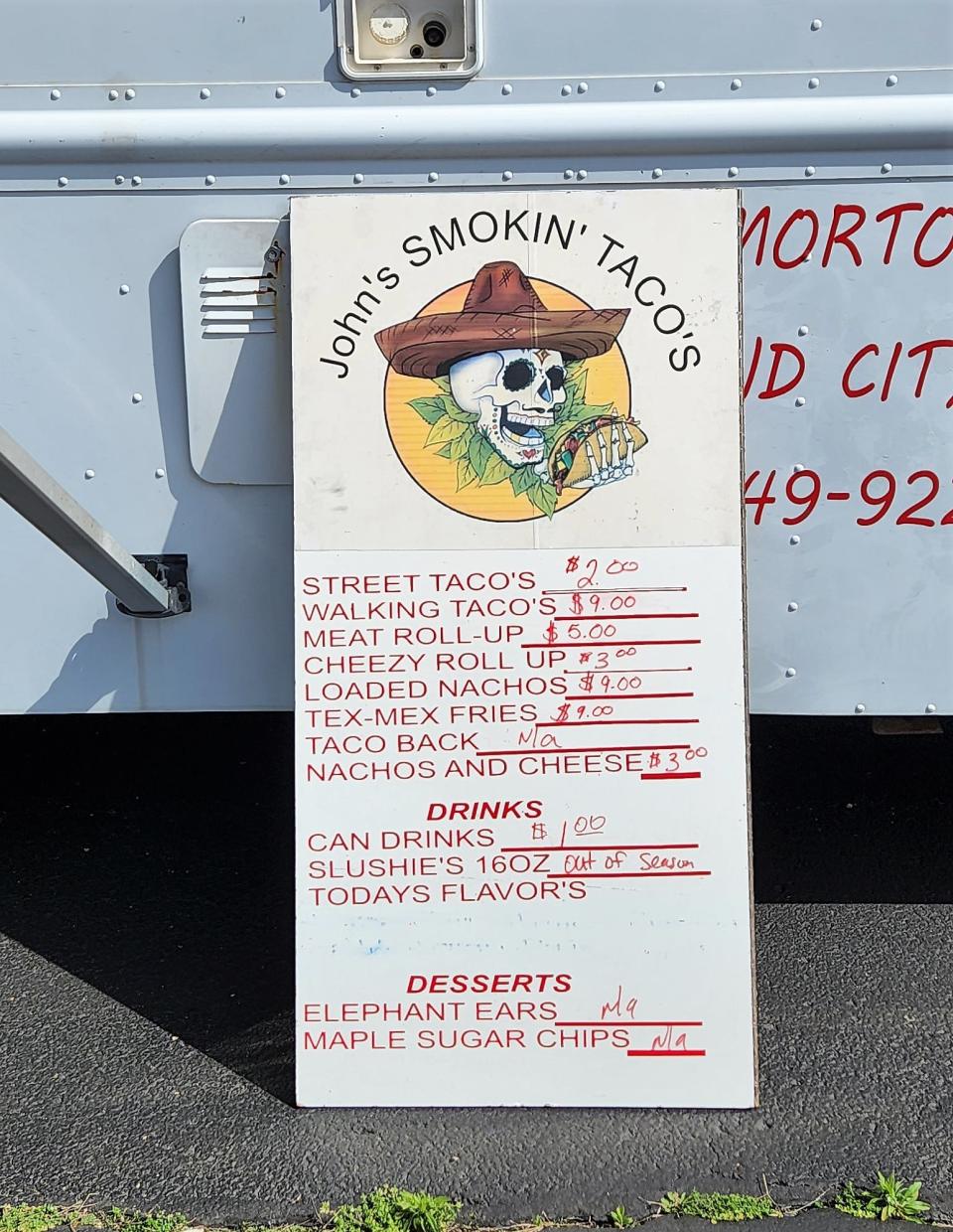 John's Smokin' BBQ in Oakland City is now fielding a barbecue and Tex-Mex taco truck.