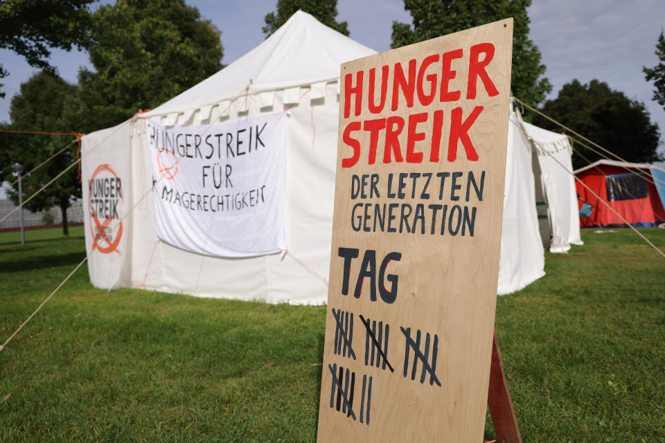 Klima-Hungerstreik: Fast alle Aktivisten hören auf. (Bild: Sean Gallup/Getty Images)