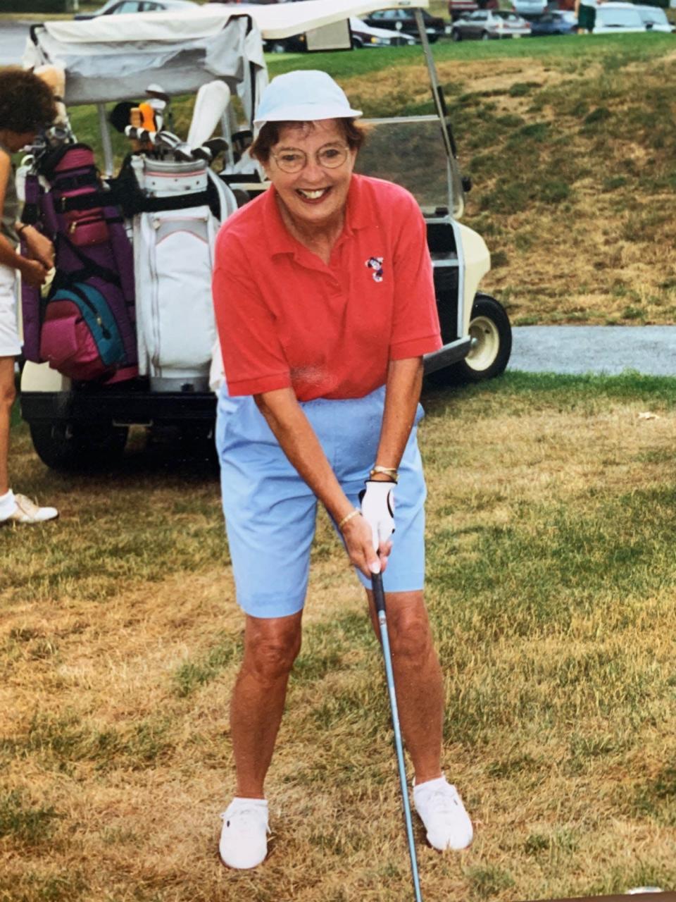 After meeting her second husband, Andrew J. Walsh II, an avid golfer, Charlotte took up the sport.