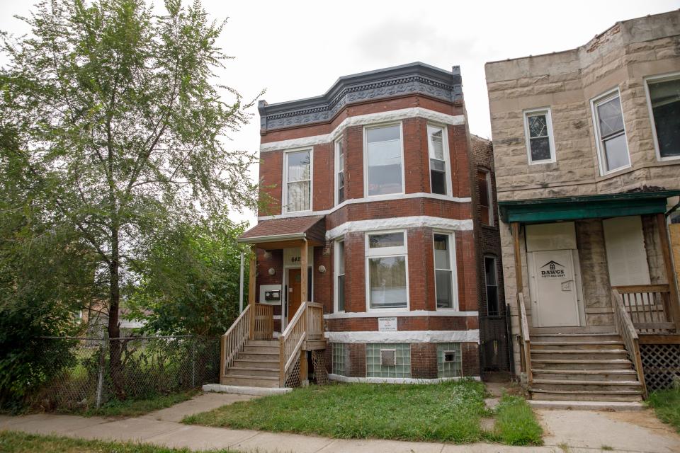 The Chicago home of Emmett Till gained landmark status Jan. 27, 2020. The two-flat Woodlawn home at 6427 S. St. Lawrence Ave – where Till moved with his mother, Mamie Till-Mobley, and her husband when he was 10 years old – is pictured on Aug. 20, 2018.