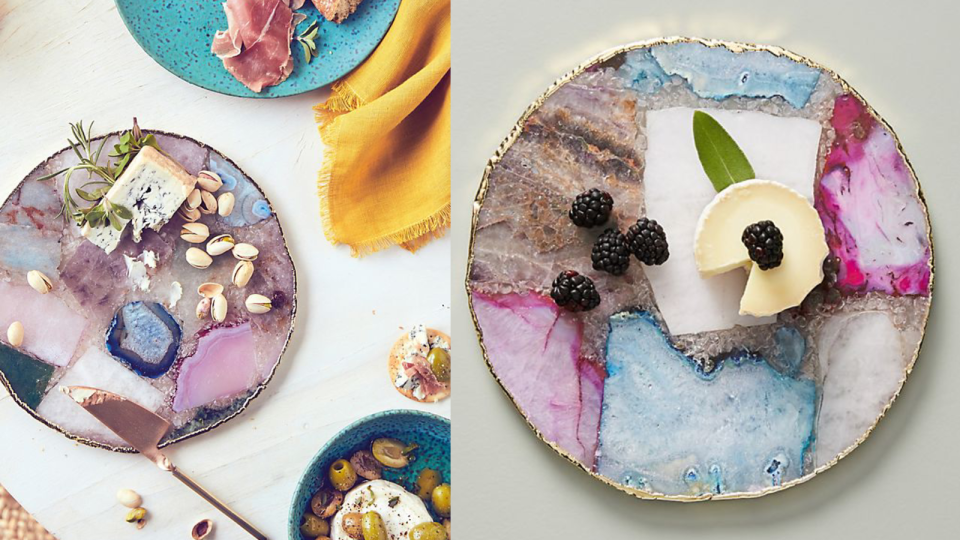 Best gifts for couples: Anthropologie Composite Agate Cheese Board