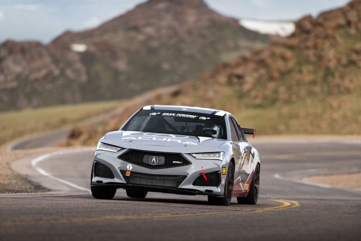 2023 acura tlx type s pikes peak race car front