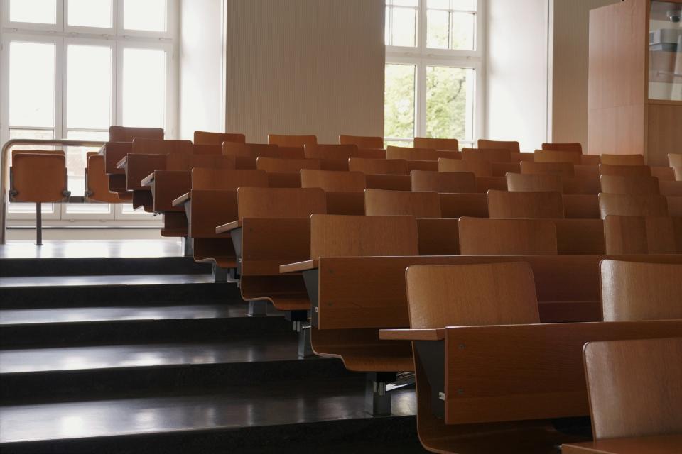 An empty classroom