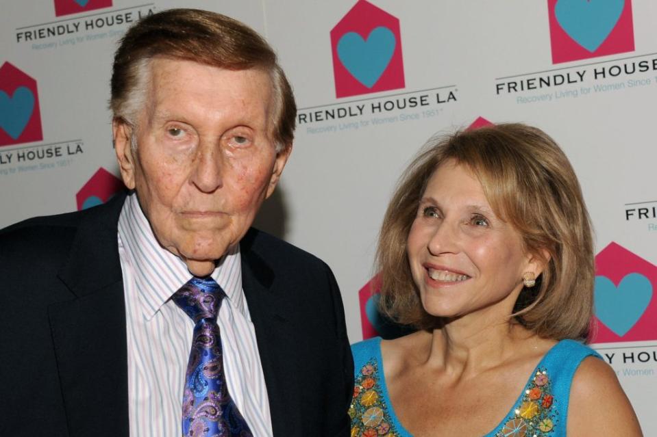 BEVERLY HILLS, CA - OCTOBER 27: Chairman CBS/Viacom Sumner Redstone and Shari Redstone attend Friendly House LA Annual Awards Luncheon Gala at The Beverly <a href="https://fortune.com/company/hilton-worldwide-holdings/" rel="nofollow noopener" target="_blank" data-ylk="slk:Hilton;elm:context_link;itc:0;sec:content-canvas" class="link ">Hilton</a> Hotel on October 27, 2012 in Beverly Hills, California. (Photo by Mark Sullivan/WireImage)