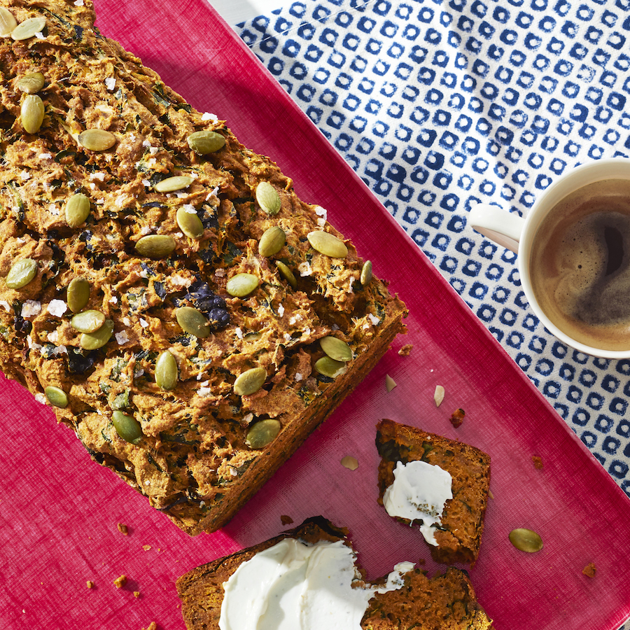 2) Pumpkin Bread with Lemony Cream Cheese