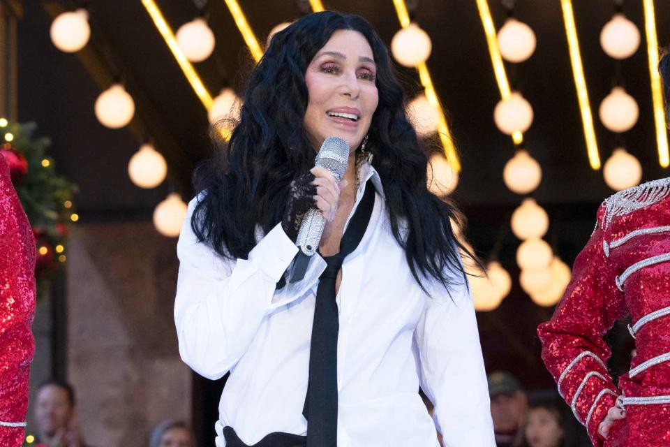 <p>Cara Howe/NBC via Getty</p> Cher is set to perform at iHeartRadio