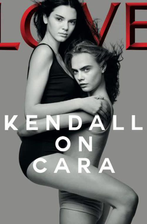 Kendall Jenner and Cara Delevingne in LOVE