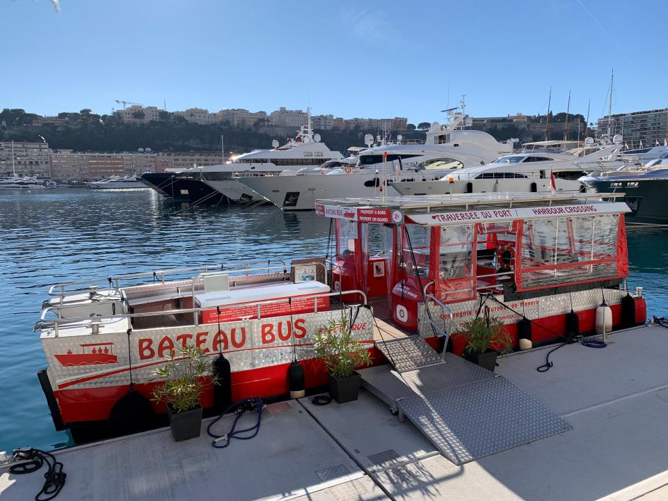 Monaco now uses modes of public transportation such as electric shuttle boats.