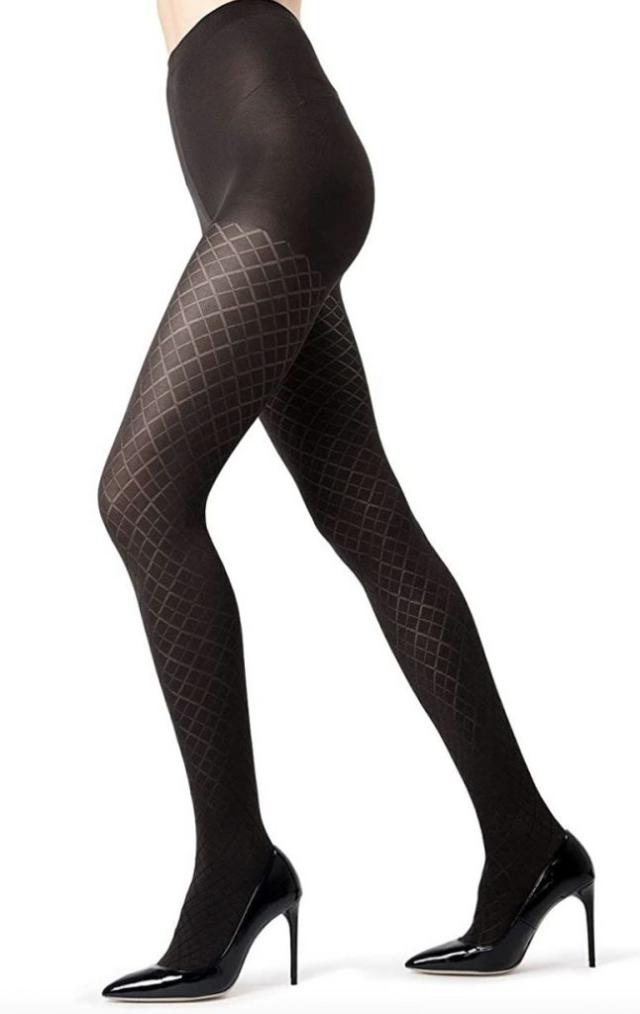 Hue Studio Women's 90D Cover Me Opaque Control Top Tights