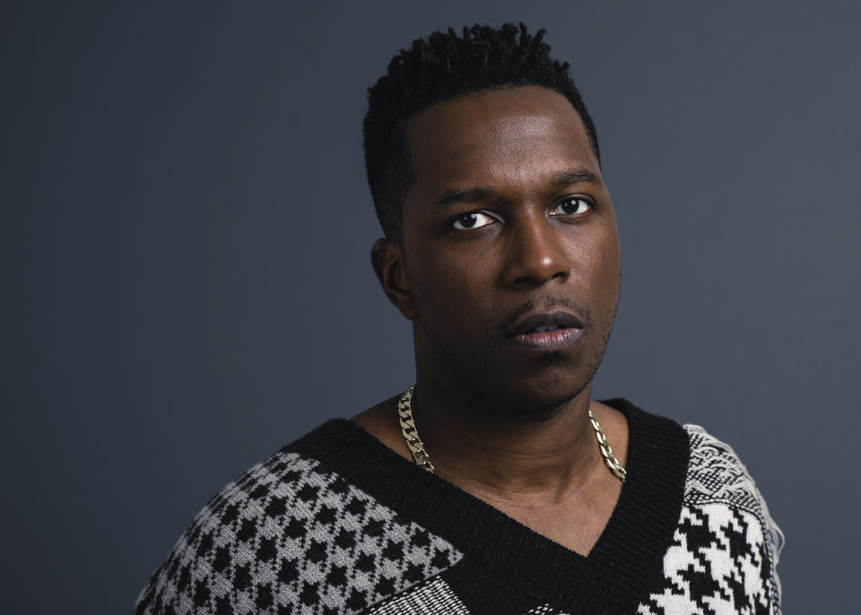 This Nov. 8, 2019 photo shows Leslie Odom Jr. posing for a portrait in New York his first album of all-original material, the 13-track “Mr.” (Photo by Christopher Smith/Invision/AP)