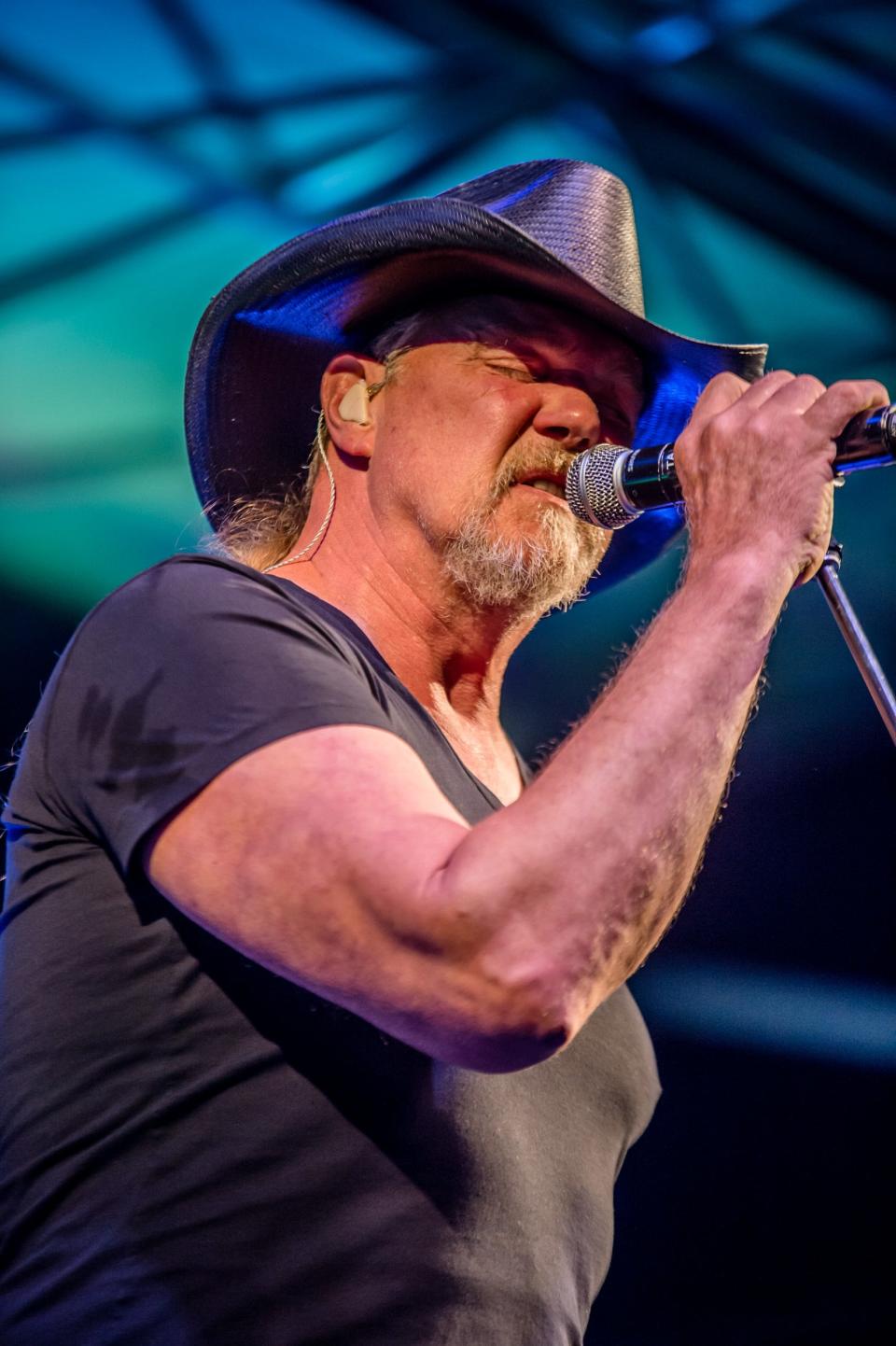 Trace Adkins performs during the Morgan County Country Concert at the Morgan County Fairgrounds on July 31, 2020.