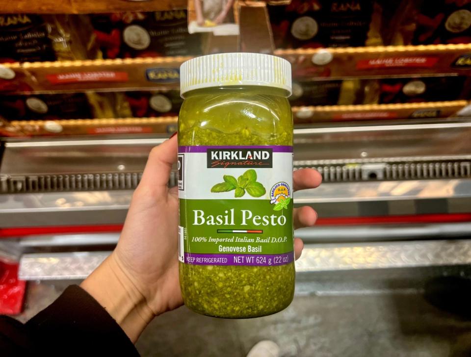 Costco Kirkland Signature's Basil Pesto sells for $9.49.