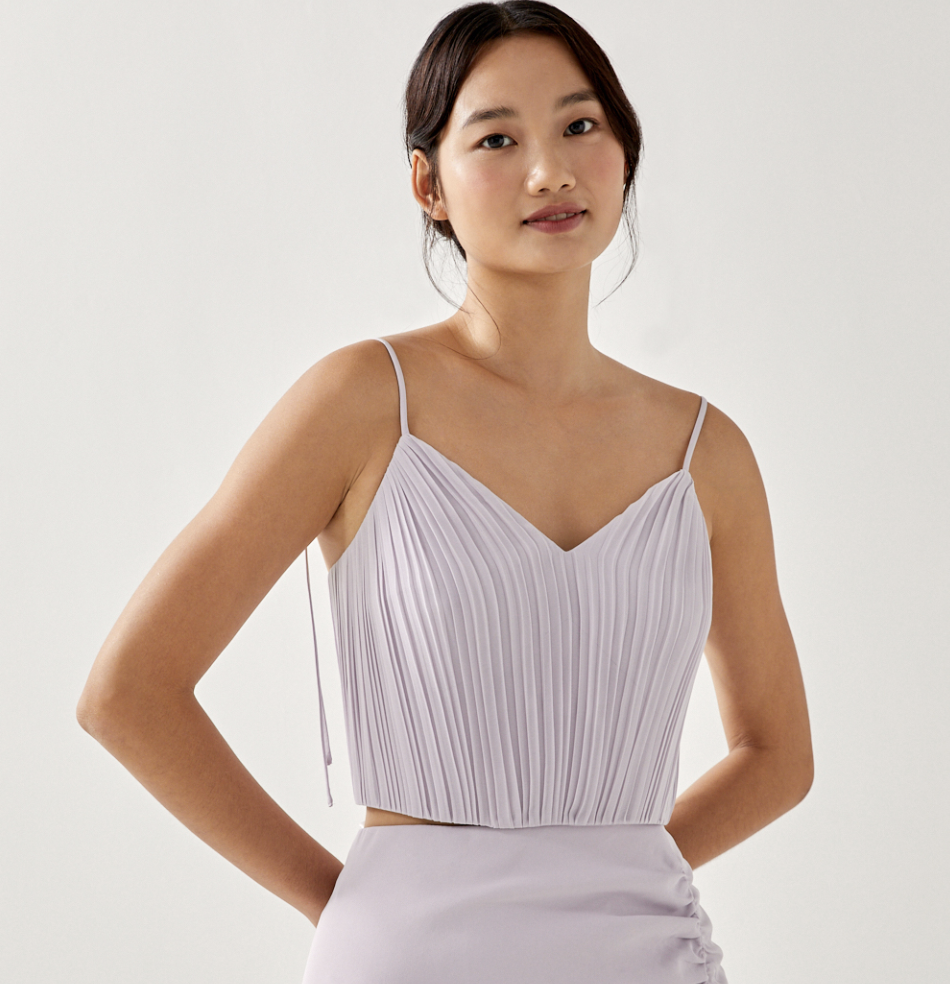 Viviena Pleated Bustier Top. (PHOTO: Love, Bonito)