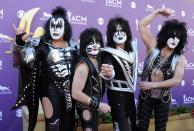 <p>They might be the most unusual guests in ACM Award history. In 2012, KISS presented the Vocal Group of the Year accolade to Lady Antebellum. But <a href="https://www.youtube.com/watch?time_continue=10&v=t0bfPXy6bsc" rel="nofollow noopener" target="_blank" data-ylk="slk:during their red carpet interview;elm:context_link;itc:0;sec:content-canvas" class="link ">during their red carpet interview</a>, the group was incredibly gracious to country music and its artists. "You've got to tip your hat to mainstream American music," Gene Simmons said. "It's country, baby. We love it."</p>