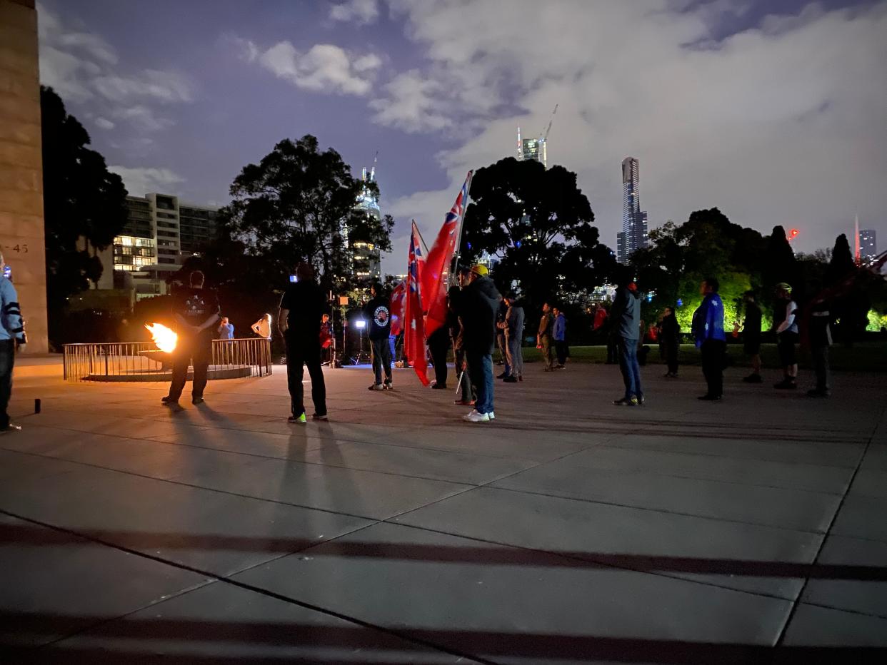 flags shrine fire 2020