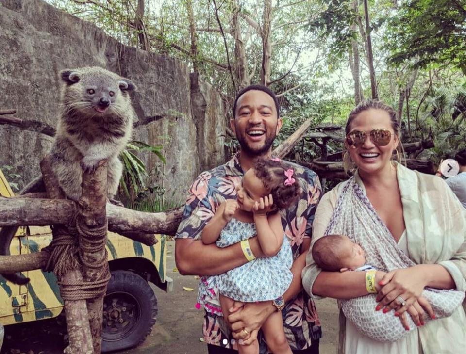 John Legend and Chrissy Teigen with their kids | John Legend/Instagram