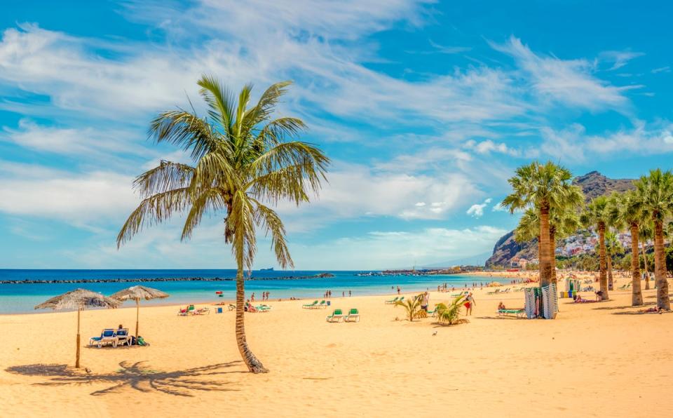 Tenerife’s weather allows for days spent on the beach, even in December (Getty Images)