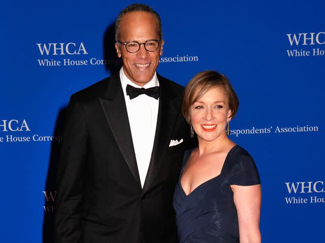 Kris Connor/FilmMagic Lester Holt and Carol Hagen