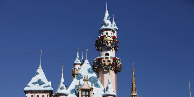 The Magic Castle stands at Walt Disney Co.'s Disneyland Park, part of the Disneyland Resort, in Anaheim, California, U.S., on Wednesday, Nov. 6, 2013. The Walt Disney Co. is scheduled to release earnings figures on Nov. 7. Photographer: Patrick Fallon/Bloomberg via Getty Images