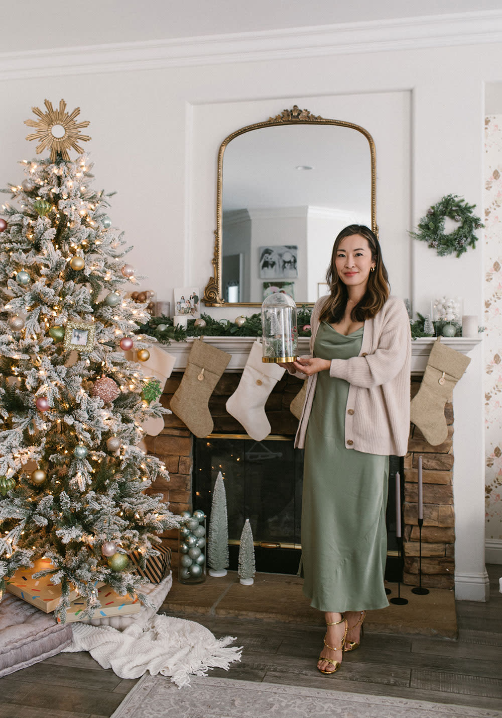 Angela Kim likes to get into the holiday spirit by decorating her family's home, listening to Christmas songs and wearing matching festive pajamas. (Photo courtesy of Angela Kim/Mommy Diary)