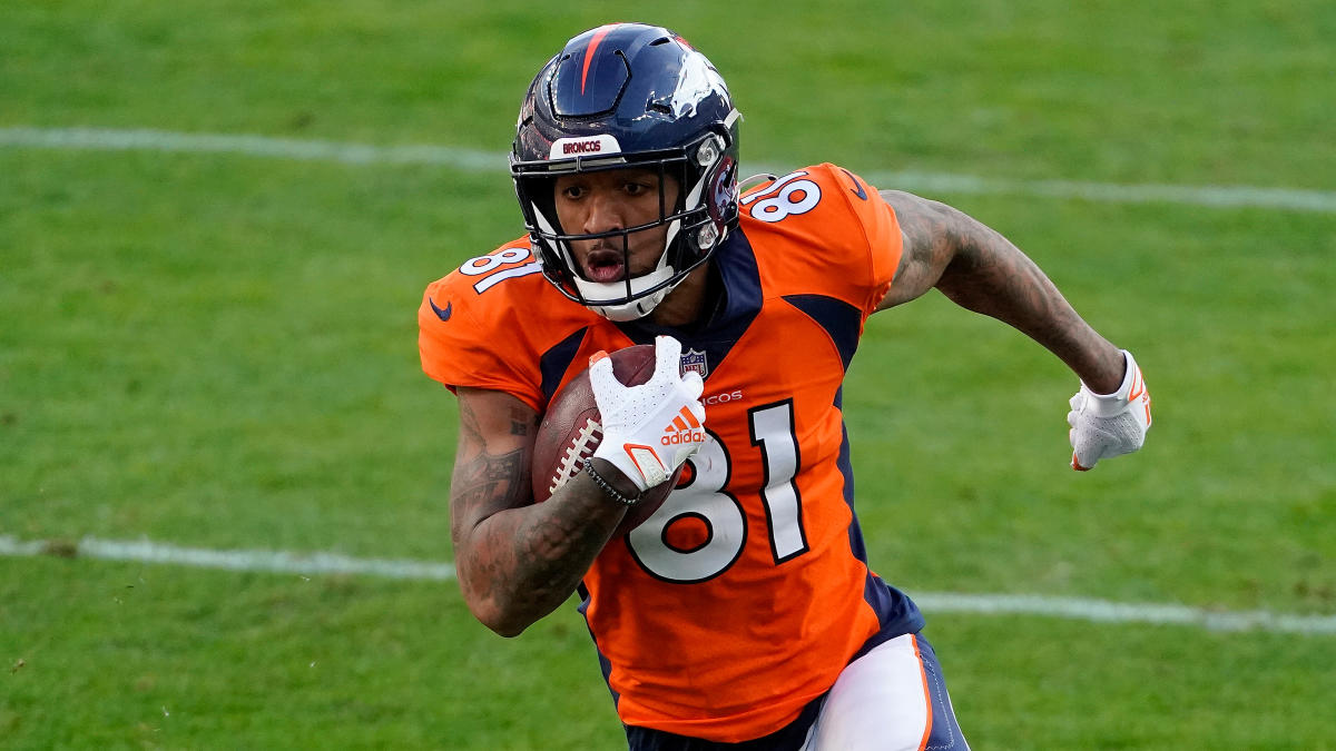 Broncos WR Tim Patrick injures left Achilles after missing last year with  torn right ACL