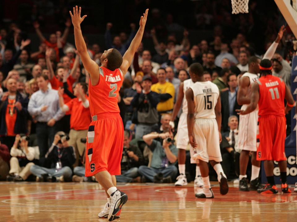 Victory at last.  (Michael Hyman/Getty Images)