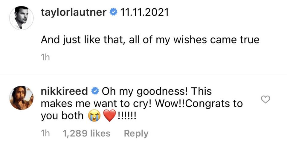   Taylor Lautner / Nikki Reed / Instagram