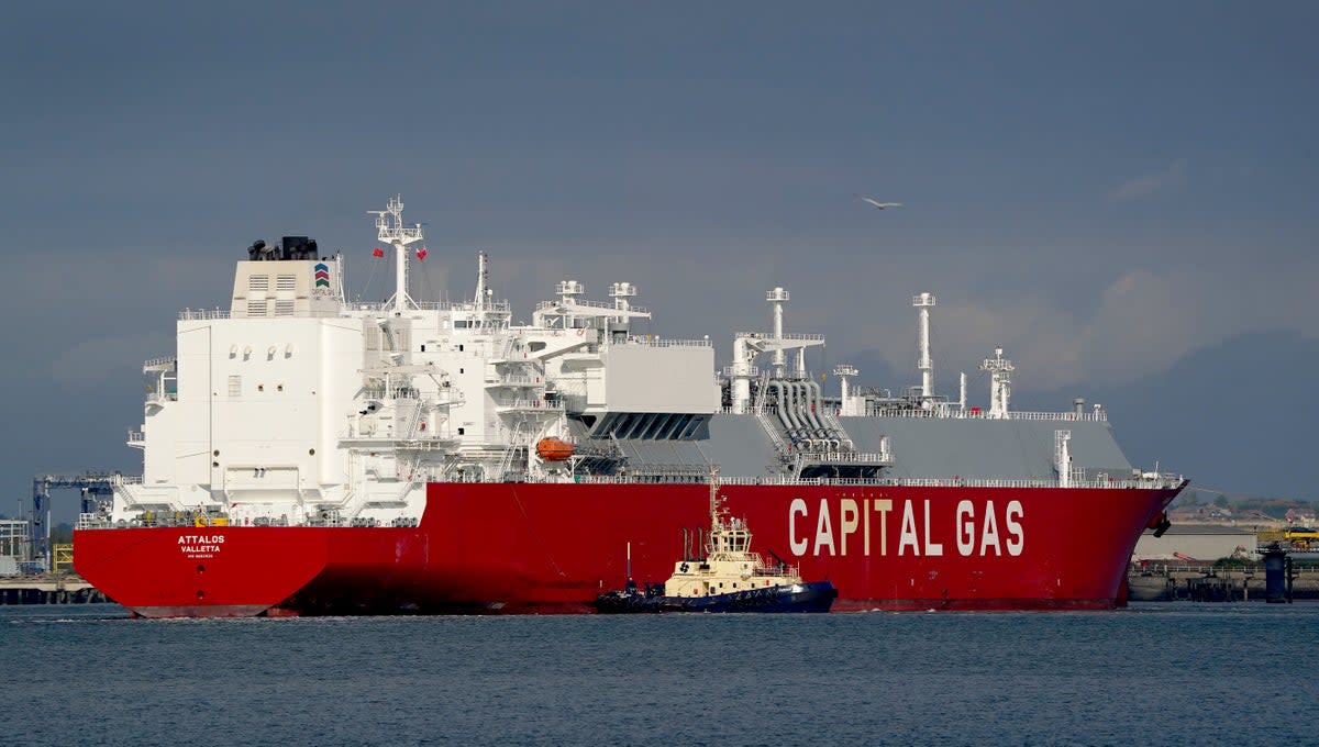 Gas shipments have been coming to Europe from around the world during this crisis (Gareth Fuller/PA) (PA Wire)