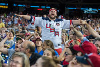 <p>Republican fans watch the 56th Congressional Baseball Game at Nationals Park on June 15, 2017. (Photo: Tom Williams/CQ Roll Call/Getty Images) </p>