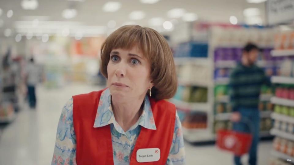 Kristen Wiig reprised her fan-favorite “Saturday Night Live” role as the over-enthusiastic Target lady in a commercial for Target’s upcoming Target Circle Week. Target