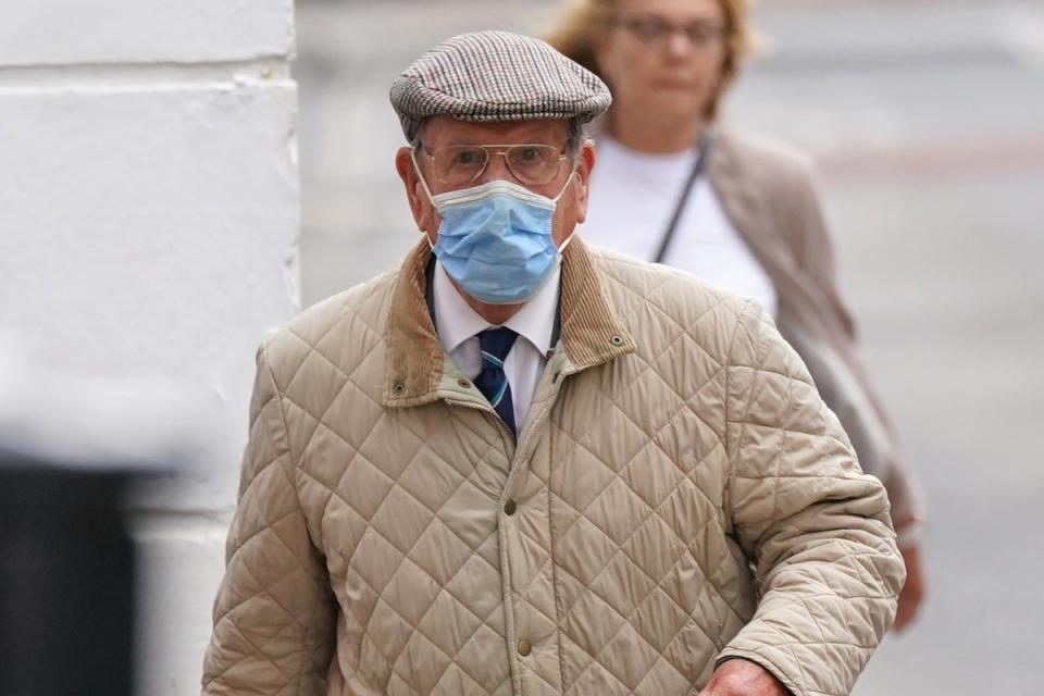 David Venables arrives at Worcester Crown Court (Jacob King/PA) (PA Wire)