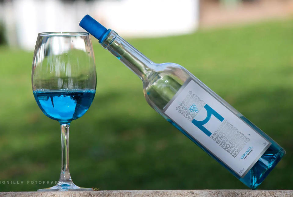 los vinos azules son toda una experiencia sensorial. Foto: Producto para las nuevas generaciones/ El Marqués de Alcántara