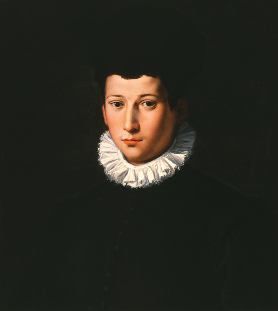 Alessandro Allori (Italian, 1536–1607), Portrait of a Young Man, about 1570, oil on wood panel, Lent by The Samuel H. Kress Foundation, Columbia Museum of Art, Columbia, South Carolina, CMA 1962.26