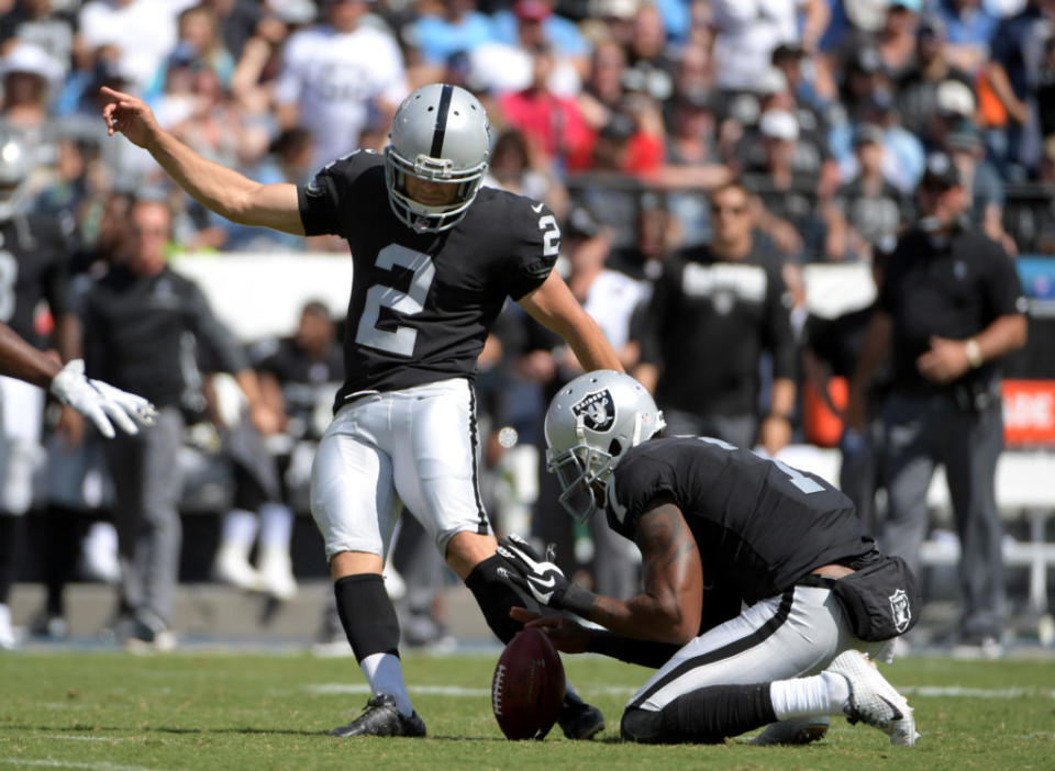 Raiders K Giorgio Tavecchio