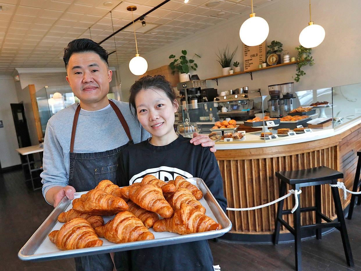 Pastry chef Keegan Yee and his wife Yilin Chen run Keegan Kreations Bakeshop on Court Street in Plymouth. Yee trained at Johnson and Wales University in Providence, Rhode Island.