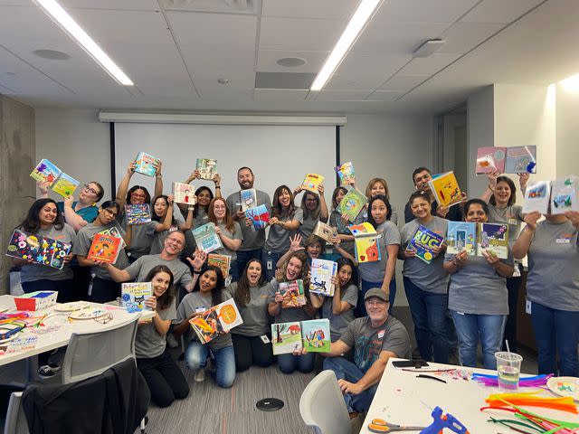 <p>Vizient</p> On Community Day, Vizient employees gather to adapt books to fit children with learning challenges and disabilities.