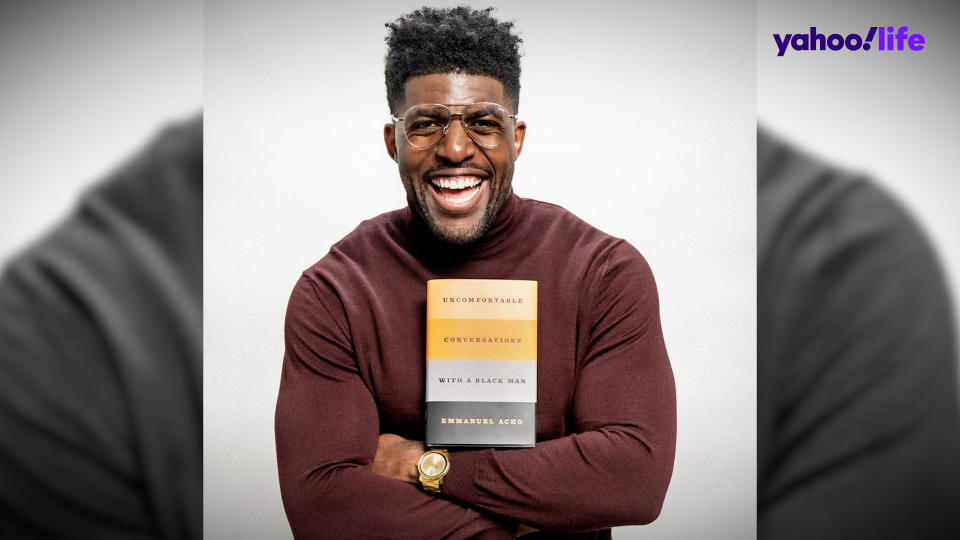 Emmanuel Acho's new book, Uncomfortable Conversations with a Black Man