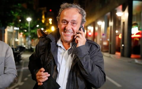 Michel Platini says he is co-operating fully with the authorities - Credit: ap