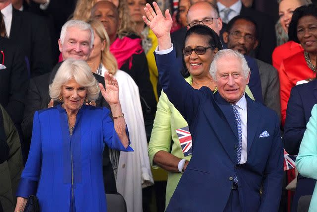YUI MOK/POOL/AFP via Getty Queen Camilla and King Charles at the Coronation Concert in May 2023