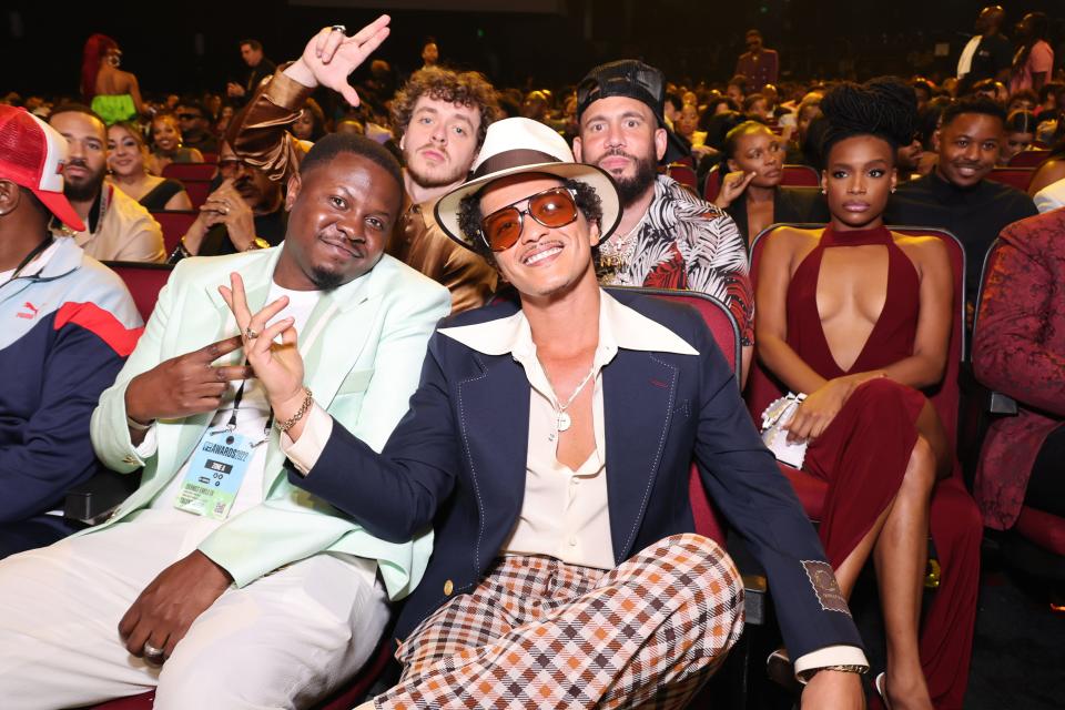 Bruno Mars during the 2022 BET Awards at Microsoft Theater on June 26, 2022, in Los Angeles, California.