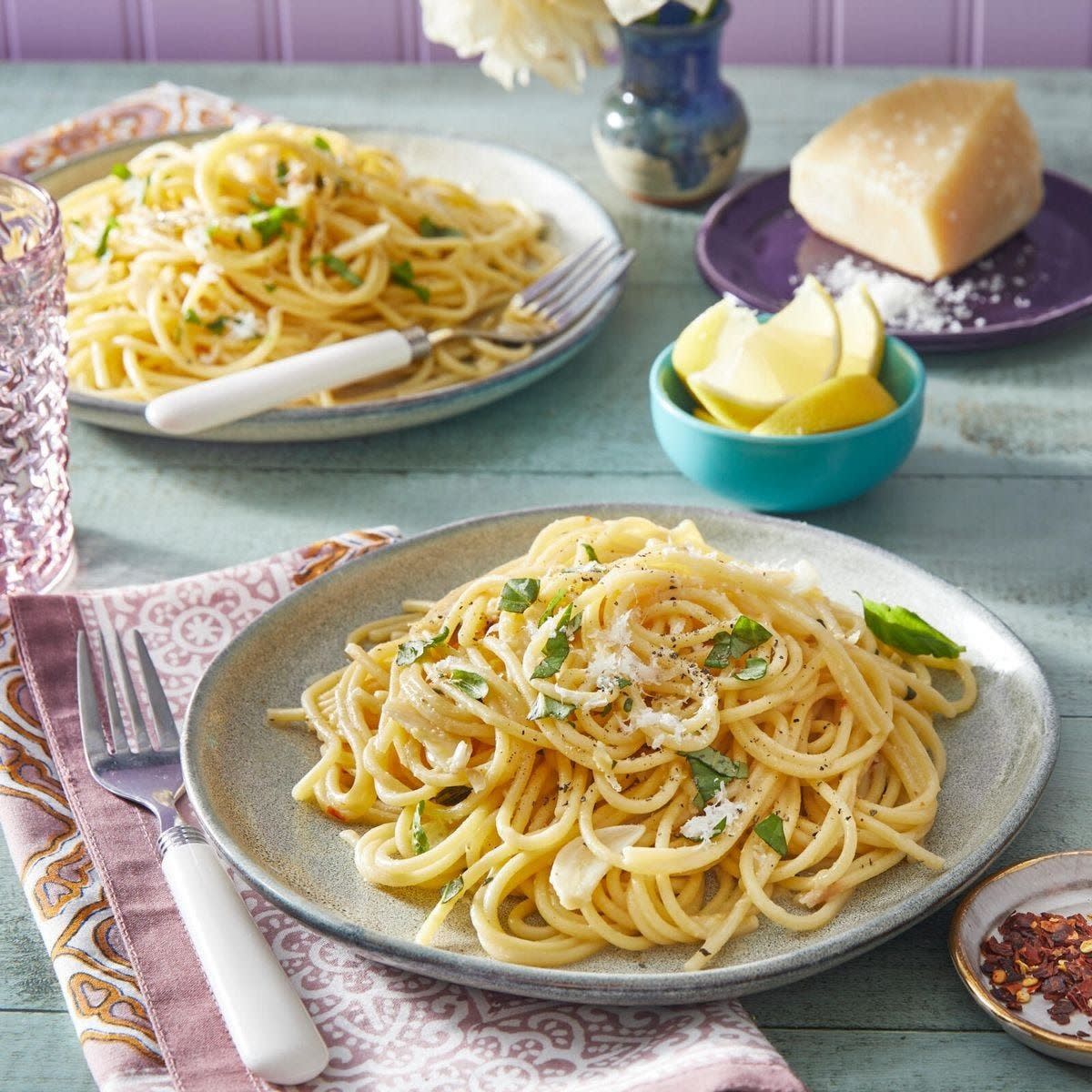 lemon garlic pasta