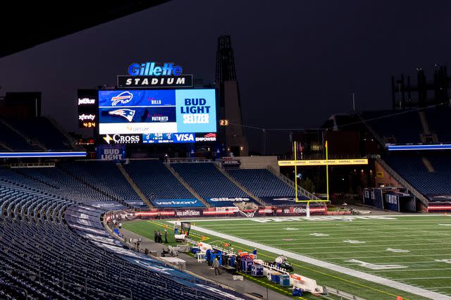 <p>Maddie Malhotra/Getty</p> Gillette Stadium