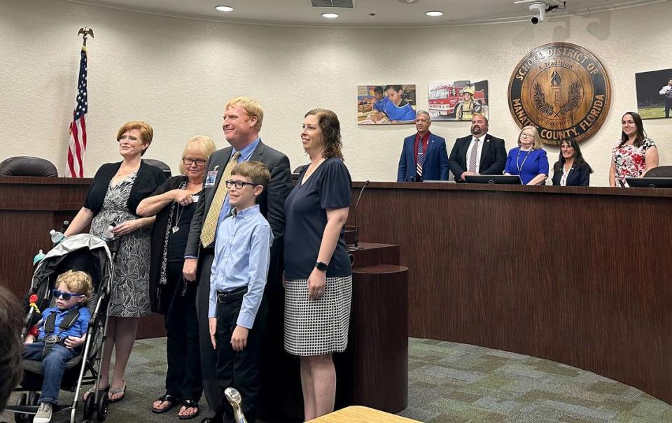 Jason Wysong was sworn in as Manatee County’s new superintendent during a Monday ​morning ceremony at the district’s administration building.