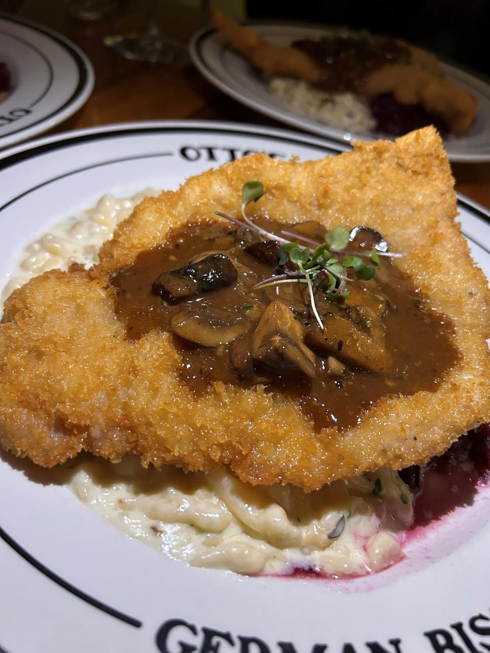 The Jäger Schnitzel at Otto's German Bistro in Fredericksburg, Texas, is the stuff of which dreams are made.