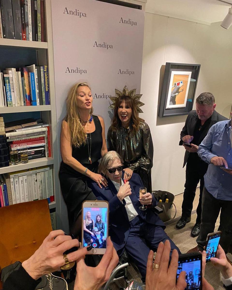 Shane MacGowan, wife Victoria and Kate Moss (Instagram)