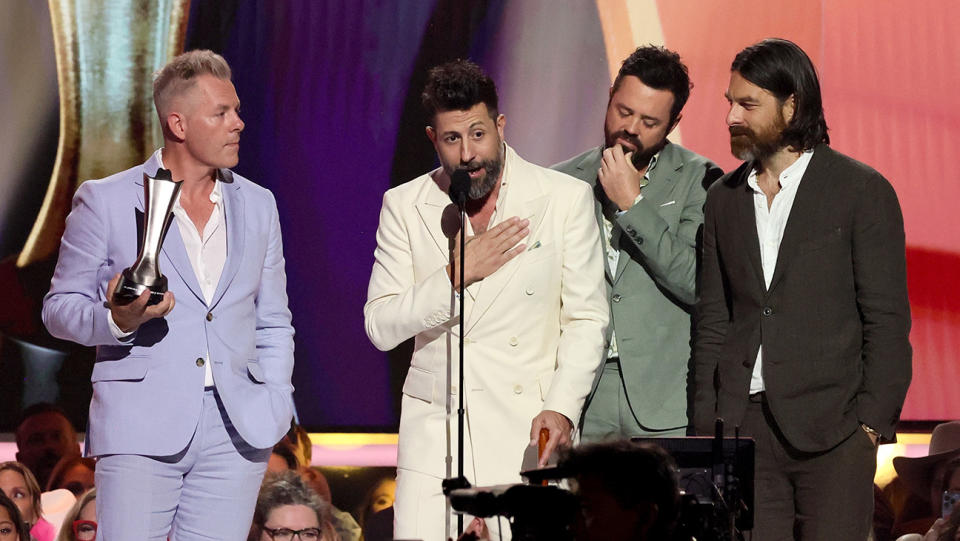Old Dominion accepts duo of the year at the 58th Academy of Country Music Awards
