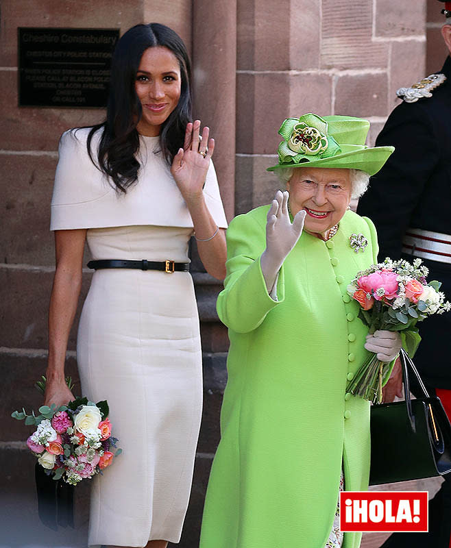 Meghan Markle y reina Isabel II