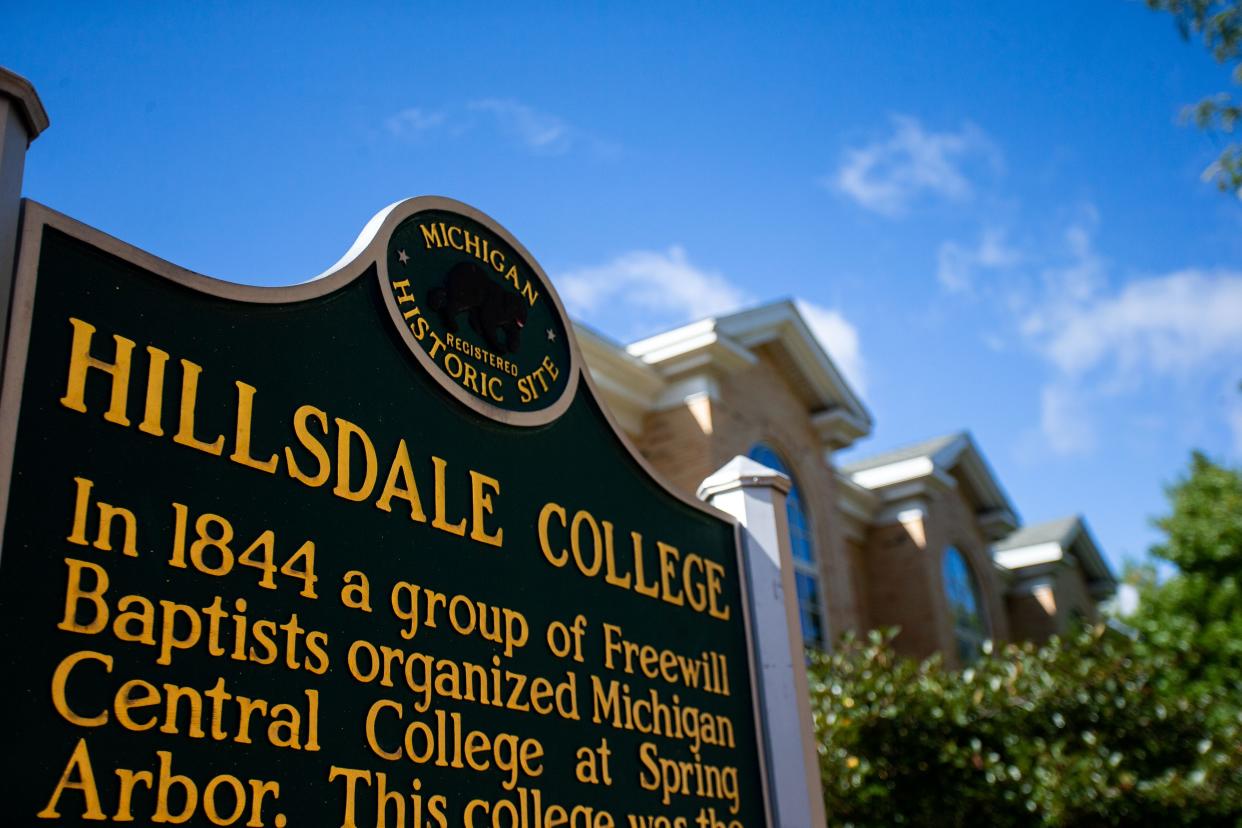 The campus of Hillsdale College. 